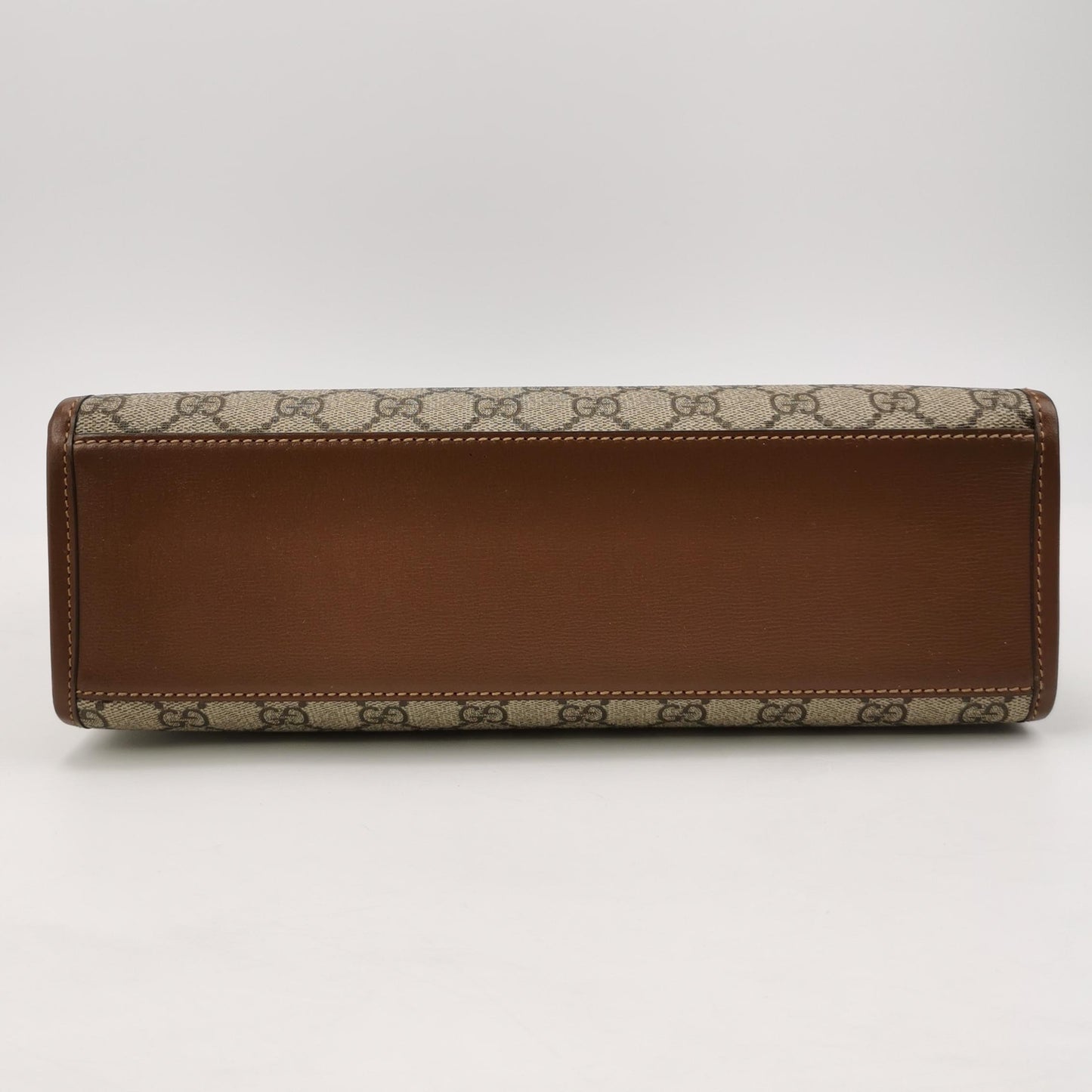 Gucci - Interlocking Double G Tote Bag - GG Supreme canvas and leather trim - Beige, Ebony, and Brown - (Medium)