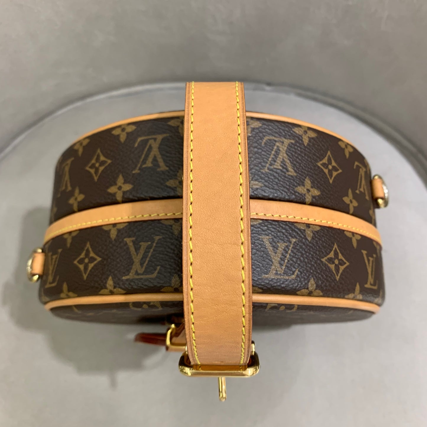 Louis Vuitton - Petite Boite Chapeau - Monogram coated canvas and Vachetta leather - Brown - (mini)