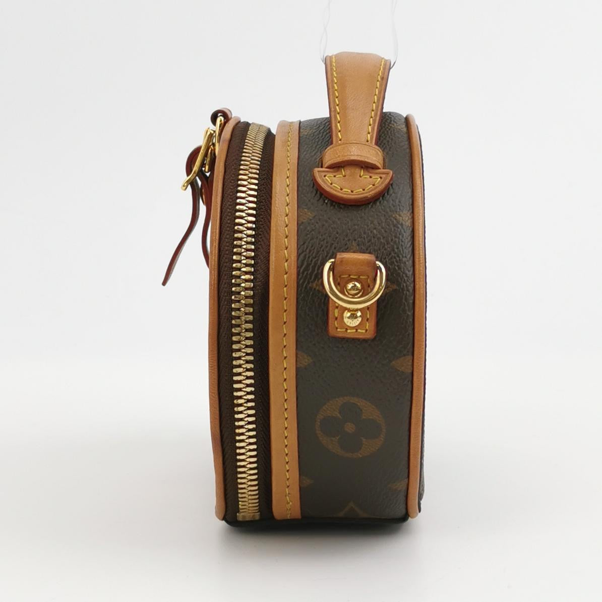 Louis Vuitton - MINI BOITE CHAPEAU - Monogram coated canvas with Vachetta leather trim - Brown - (mini)