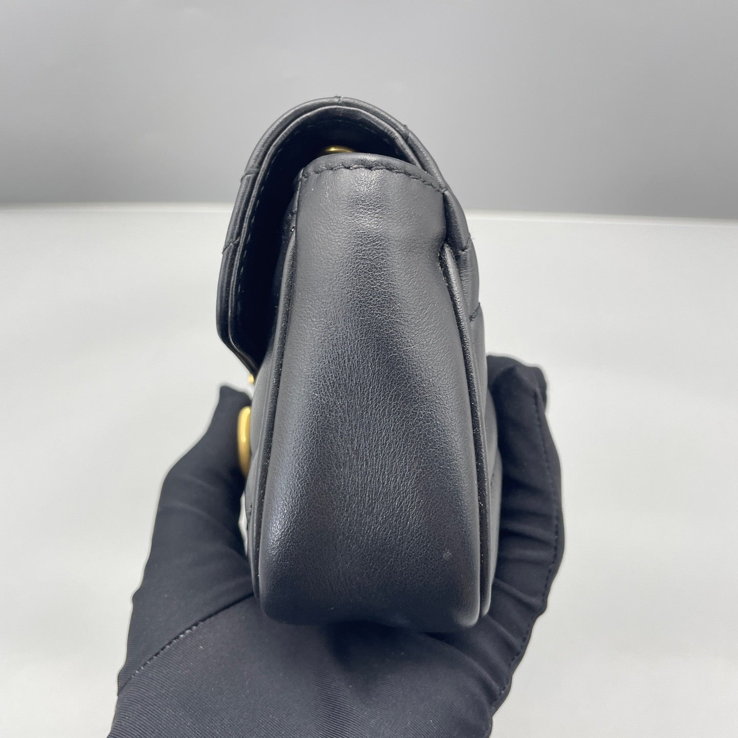 Gucci - GG Marmont Super Mini Bag - Leather - Black - (mini)