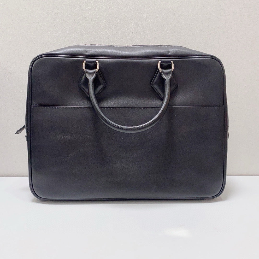Hermès - Plume Document Bag - Calfskin leather - Black - (Large)