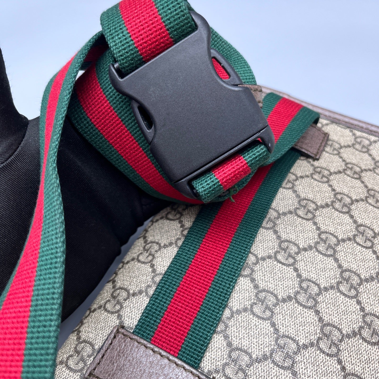 Gucci - Neo Vintage GG Supreme Tiger Head Belt Bag - GG Supreme canvas with leather trim and Web canvas strap - Brown - (Medium)