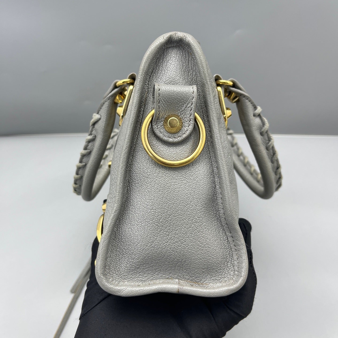 Balenciaga - Mini City - Grained leather - Grey - (mini)
