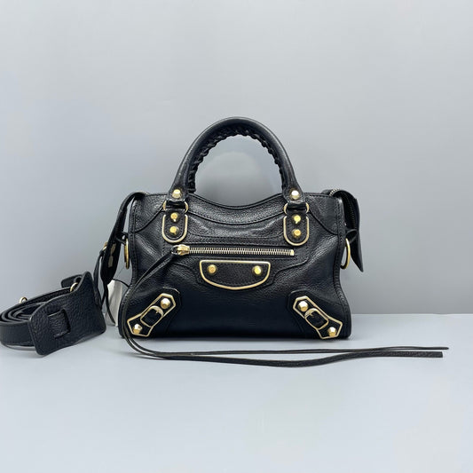 Balenciaga - Classic City Mini - Grained lambskin leather - Black - (mini)