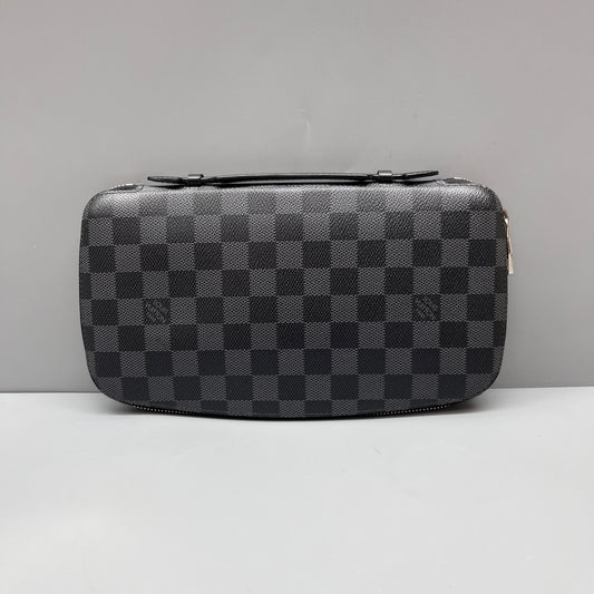 Louis Vuitton - Zippy Organizer - Damier Graphite canvas with leather trim - Black - (Large)