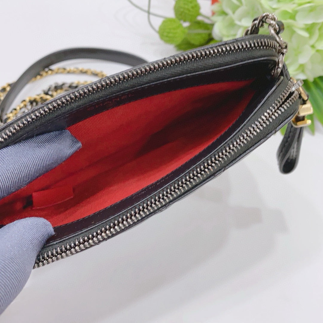 Chanel - Gabrielle Hobo Mini - Lambskin and Calfskin Leather - Black - (Mini)