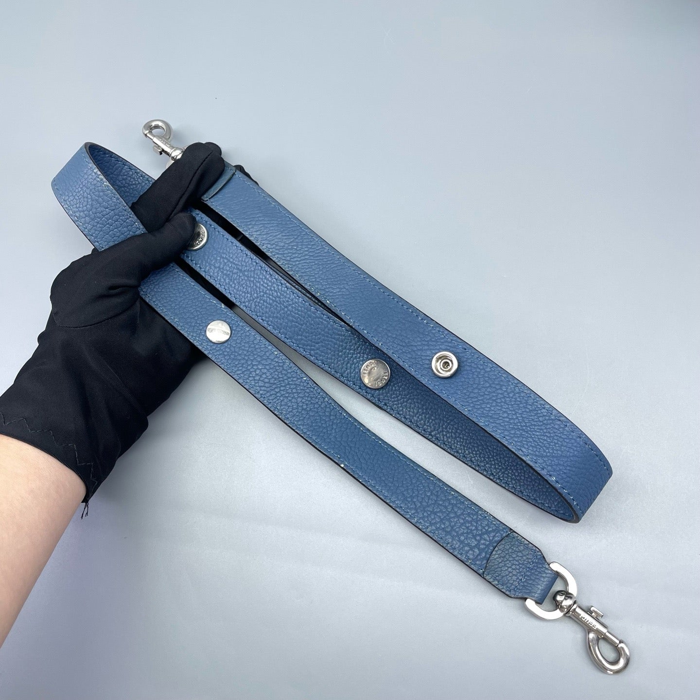 Fendi - By The Way - Grained leather - Blue - (medium)