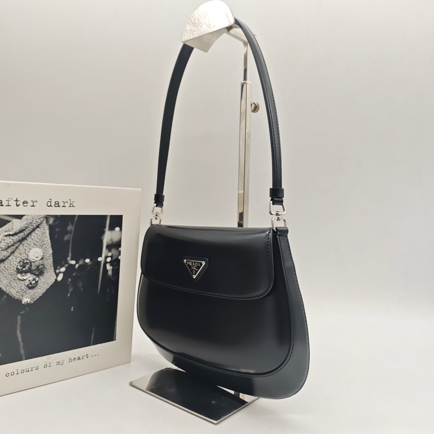 Prada - Cleo - Brushed leather - Black - (Mini)