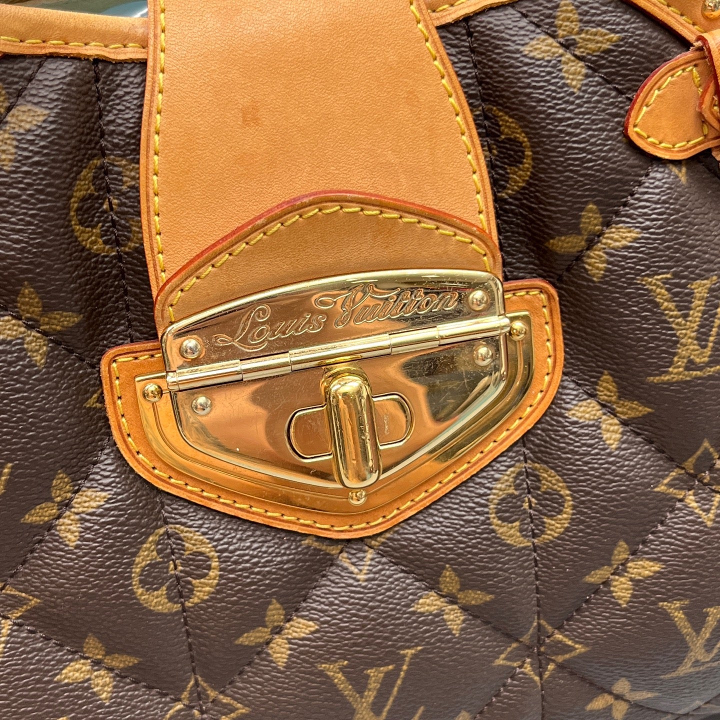 Louis Vuitton - Monogram Quilted Satchel - Monogram coated canvas with Vachetta leather trim - Brown - (Medium)