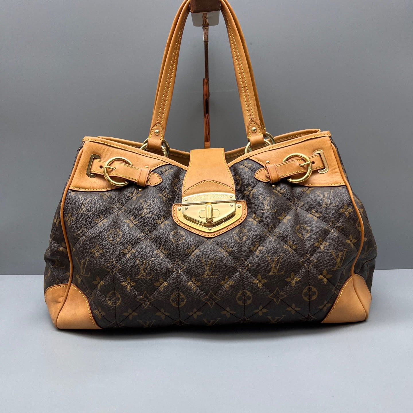 Louis Vuitton - Monogram Quilted Satchel - Monogram coated canvas with Vachetta leather trim - Brown - (Medium)