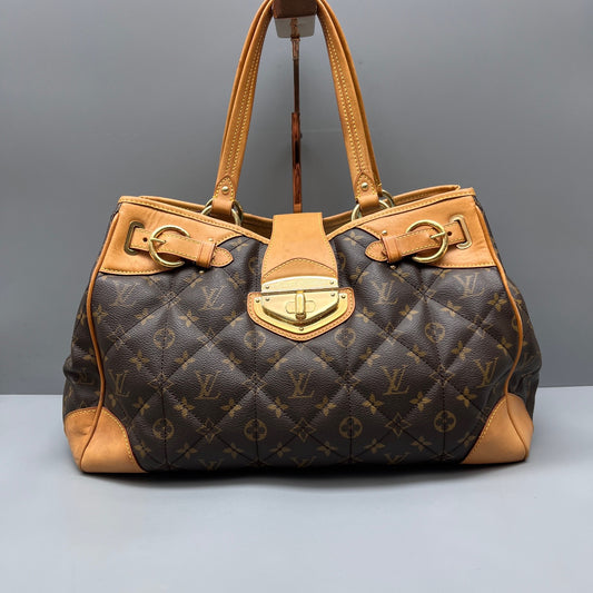 Louis Vuitton - Monogram Quilted Satchel - Monogram coated canvas with Vachetta leather trim - Brown - (Medium)