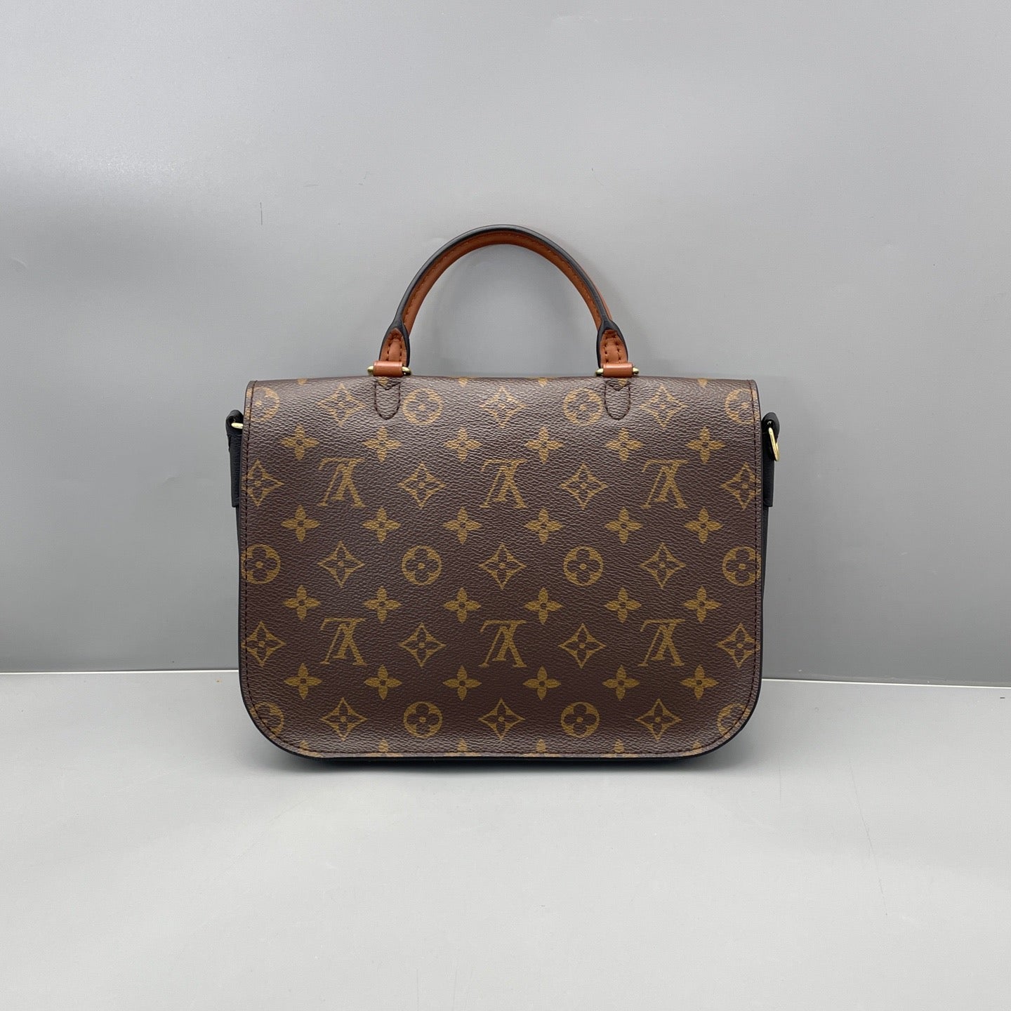 Louis Vuitton - Lock Messenger Bag - Monogram canvas and grained leather - Brown and Black - (medium)