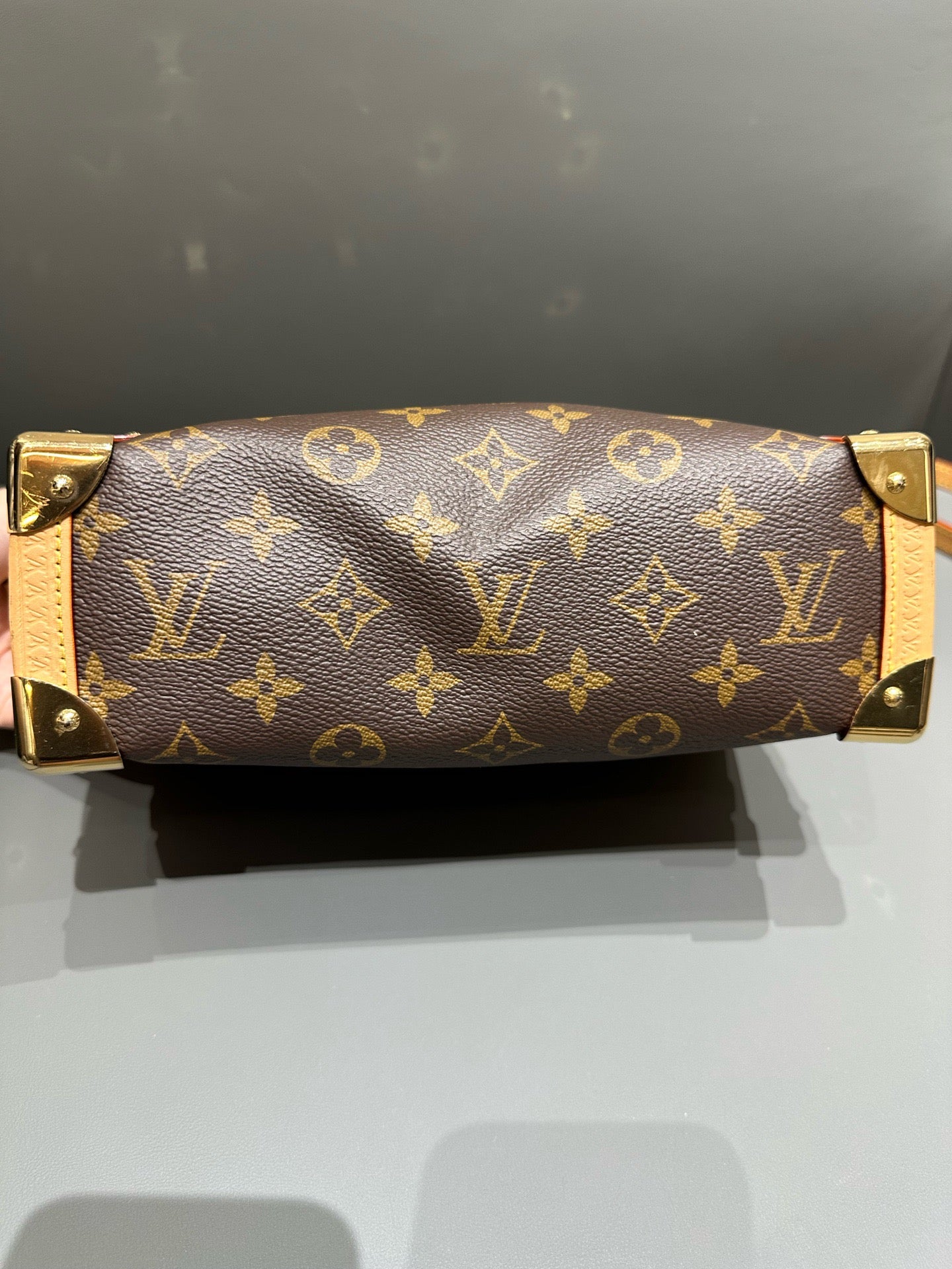 Louis Vuitton - Side Trunk - Monogram coated canvas with natural Vachetta leather trim - Brown - (medium)