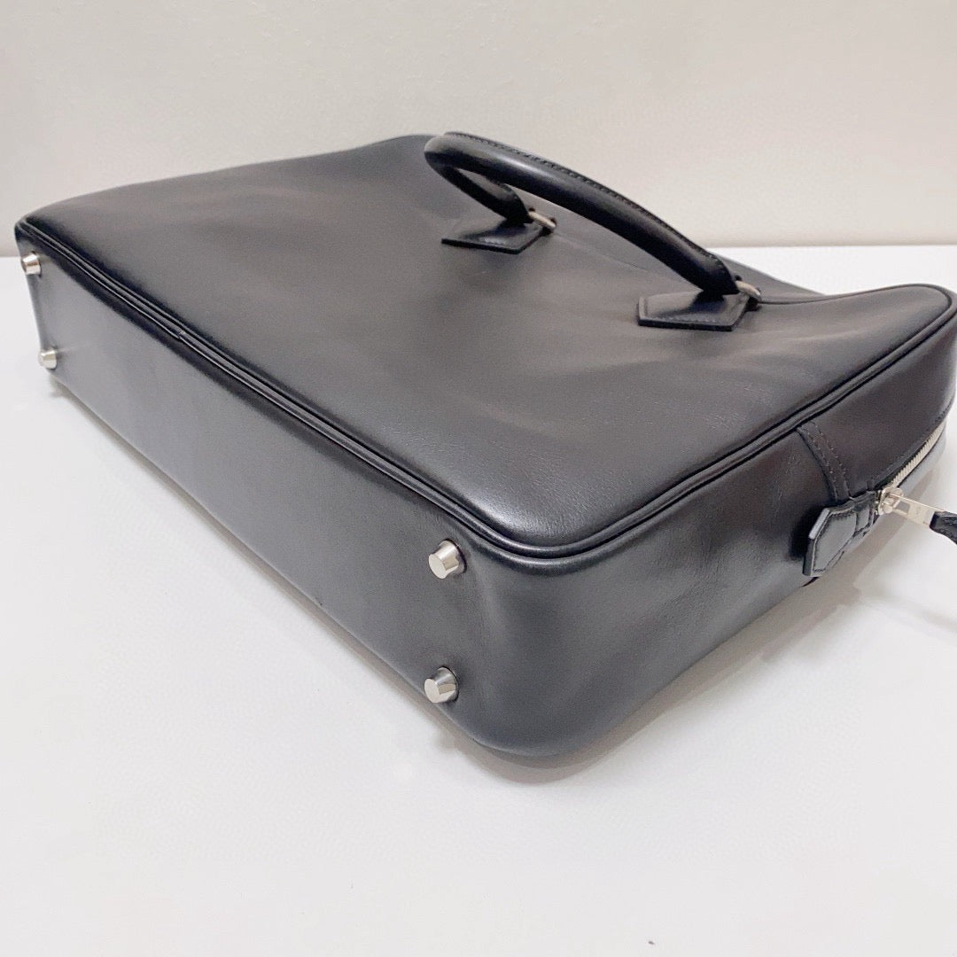 Hermès - Plume Document Bag - Calfskin leather - Black - (Large)