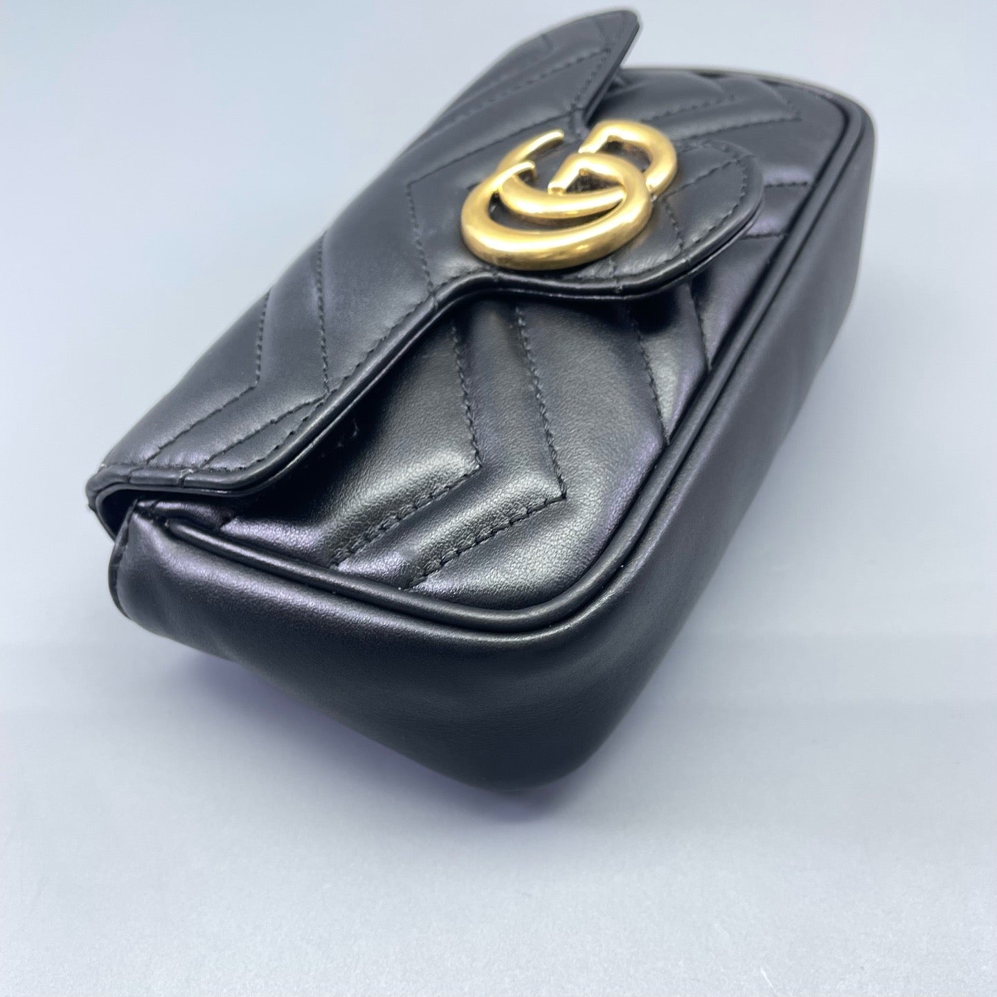 Gucci - Marmont Super Mini - Matelassé leather - Black - (mini)