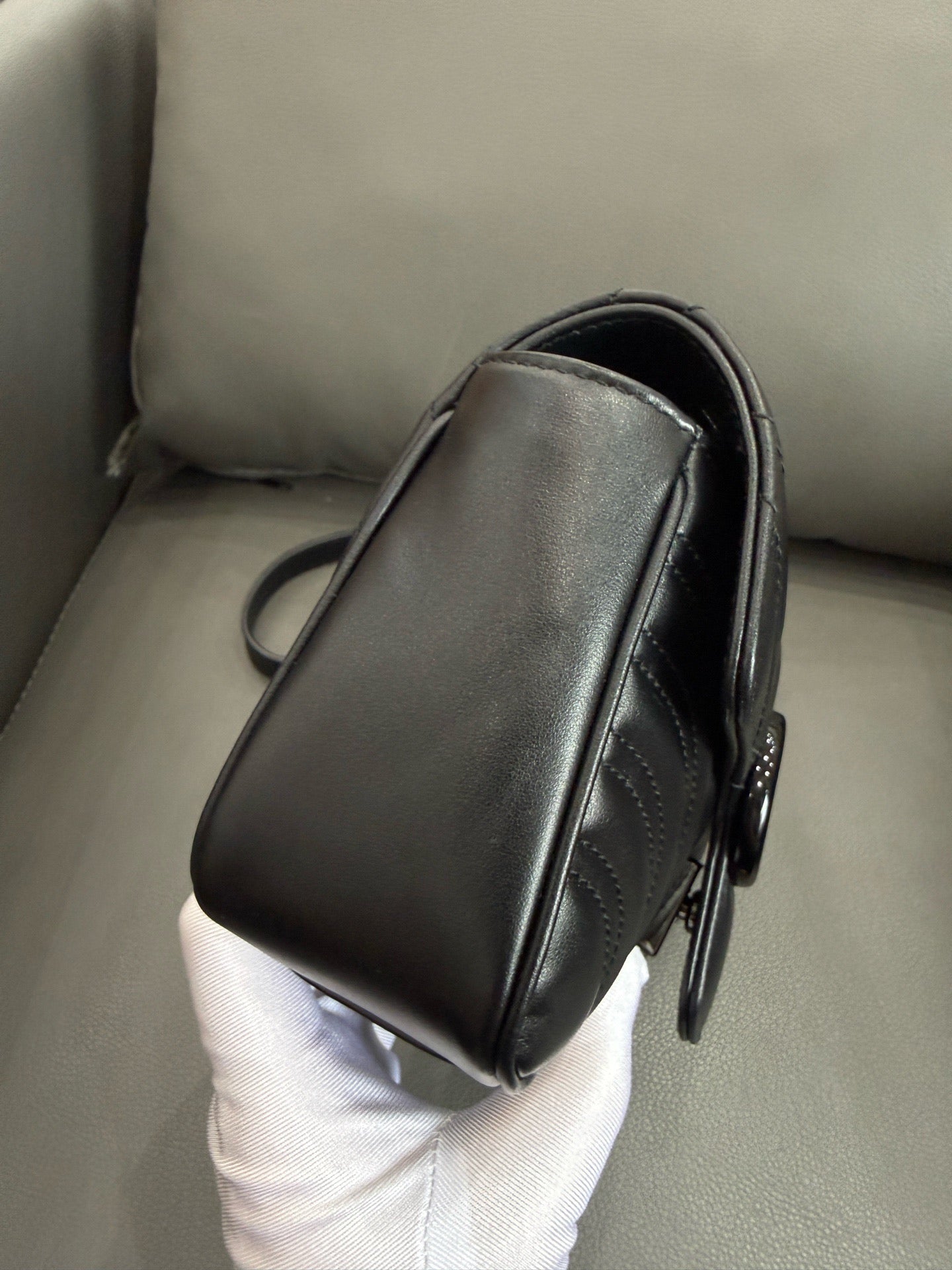 Gucci - GG Marmont Matelassé Mini Bag - Leather - Black - (Mini)