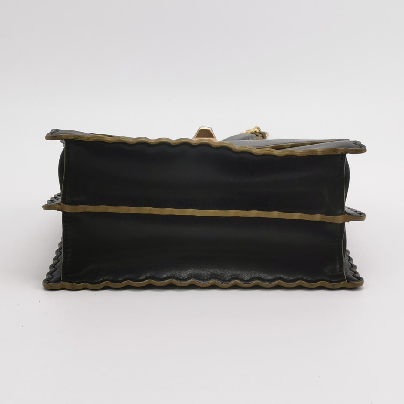 Fendi - Kan I F - Leather - Black - (Small)