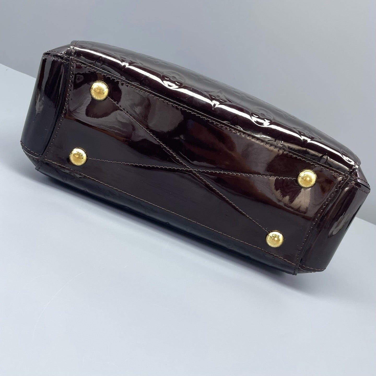 Louis Vuitton - Montaigne BB - Patent leather - Burgundy - (Mini)