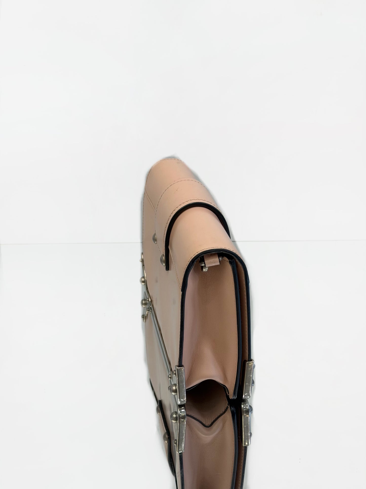 Prada - Cahier - Smooth calf leather - Nude Pink - (mini)