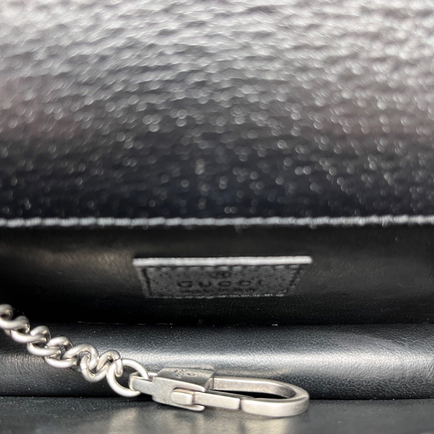 Gucci - Dionysus Chain Wallet - Denim - Jeans and Leather - Multicolour with black leather trim and antique silver-tone hardware - (mini)