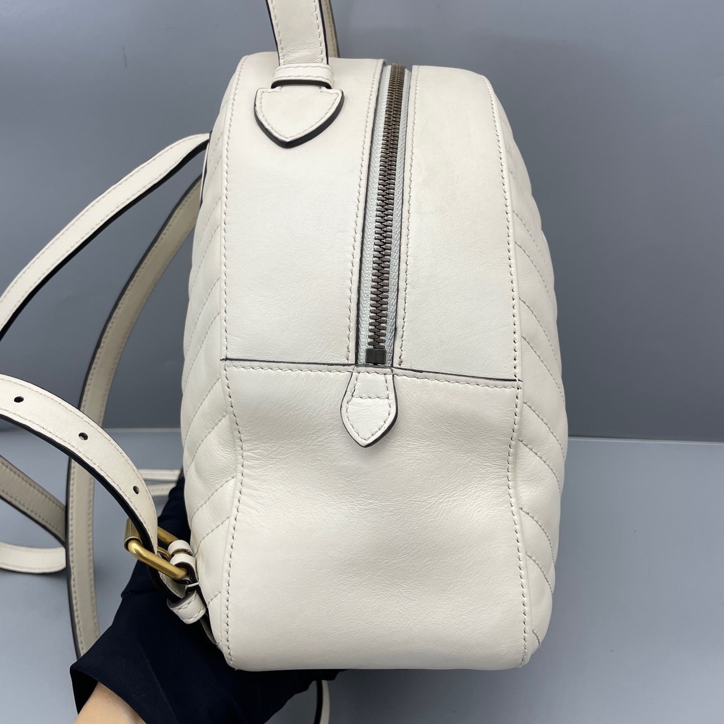 Gucci - GG Marmont Mini Backpack - Leather - White - (mini)