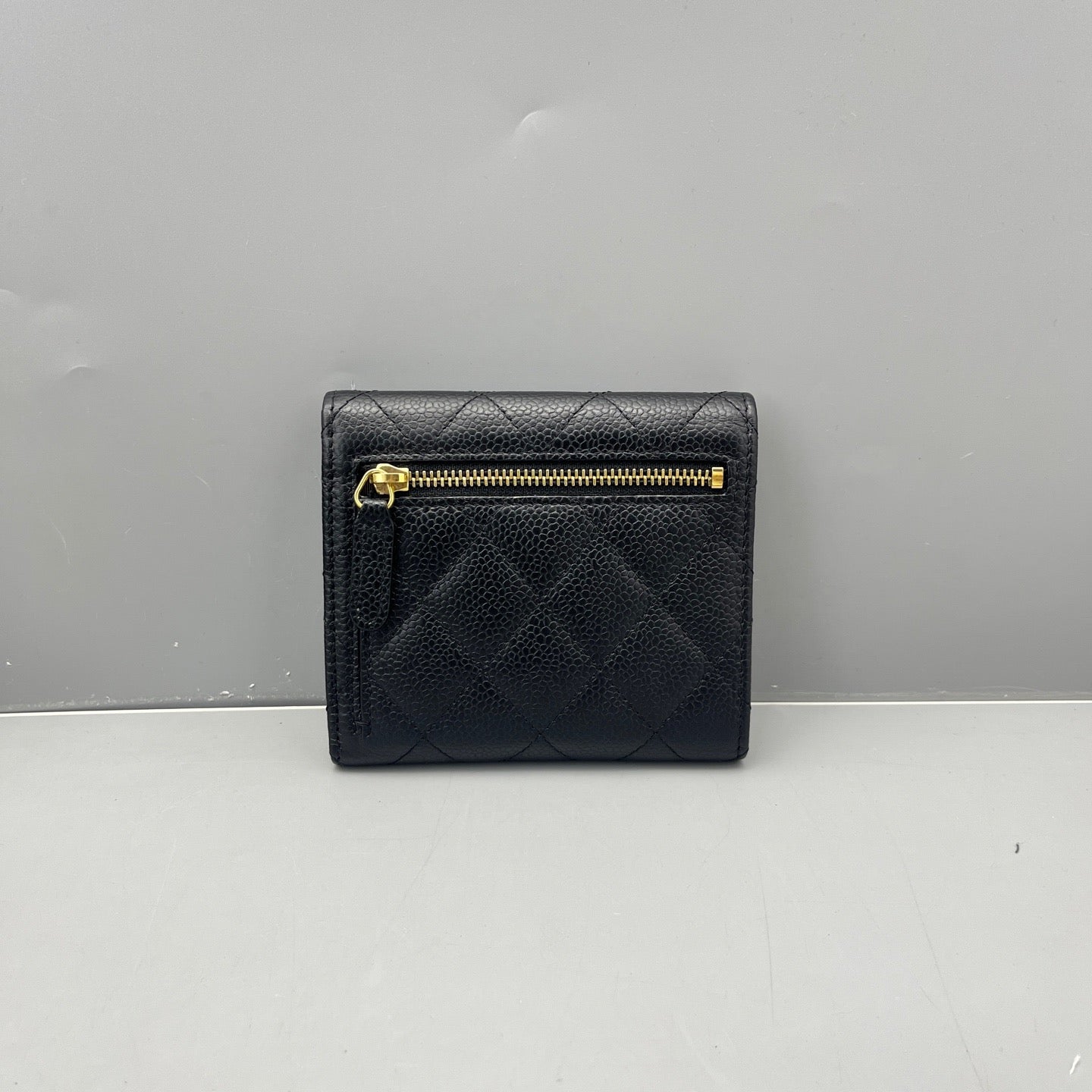 Chanel - Trifold Card Wallet A7127e - Caviar leather - Black - (Small)