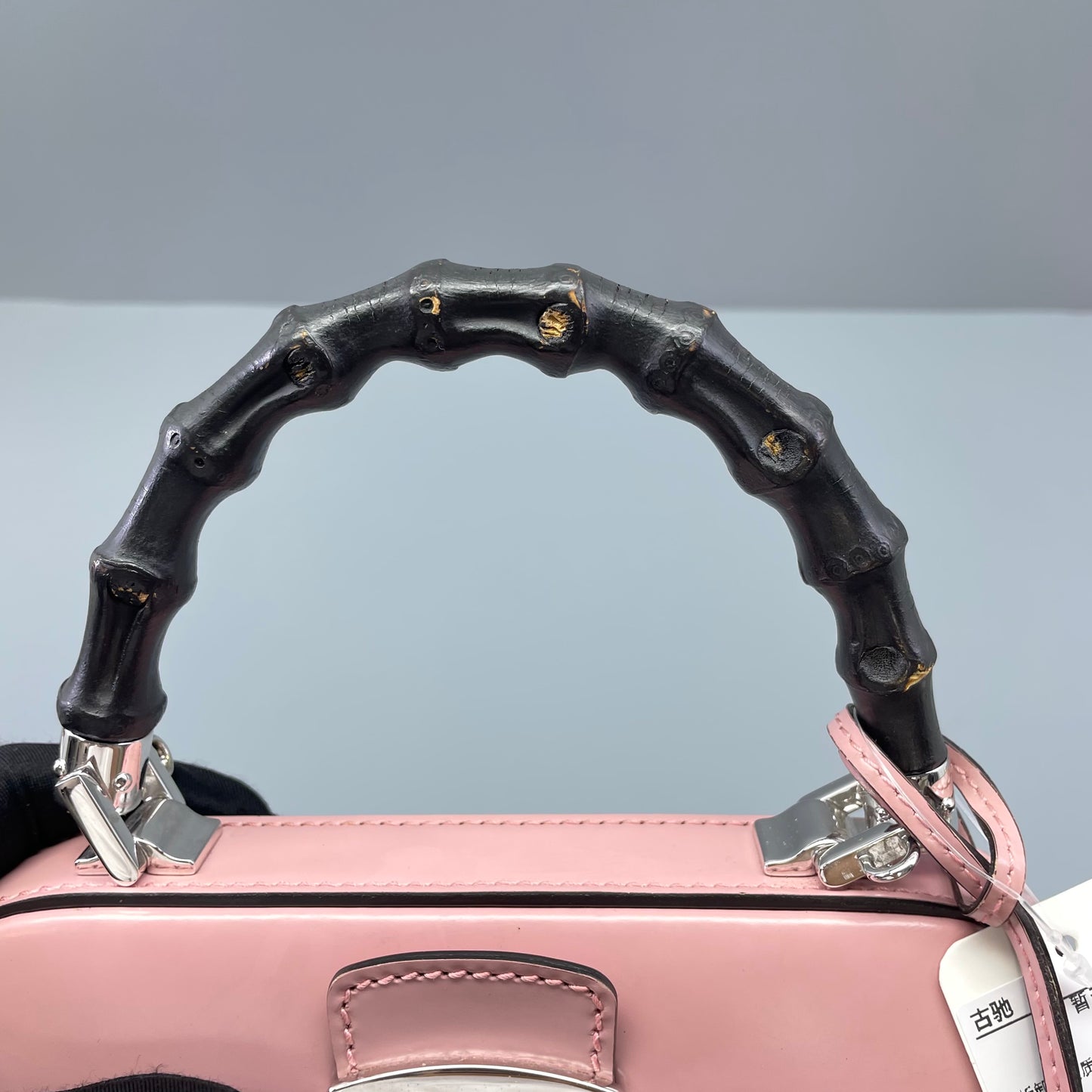 Gucci - Lady Lock Bamboo Top Handle Bag - Glossy leather - Pink - (small)