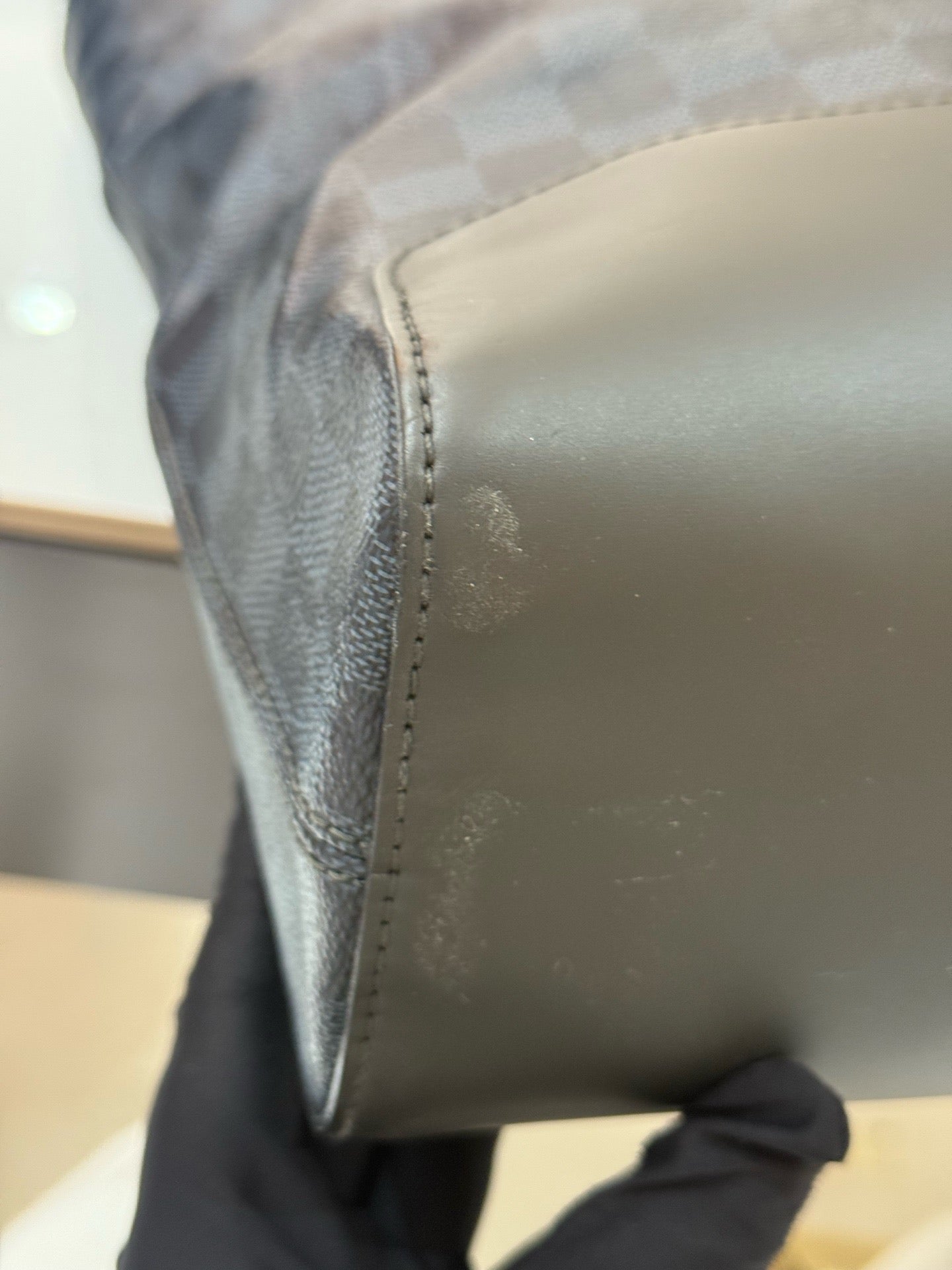 Louis Vuitton - Damier Graphite Music Score Tote - Damier Graphite coated canvas with smooth leather trim - Grey - (Large)