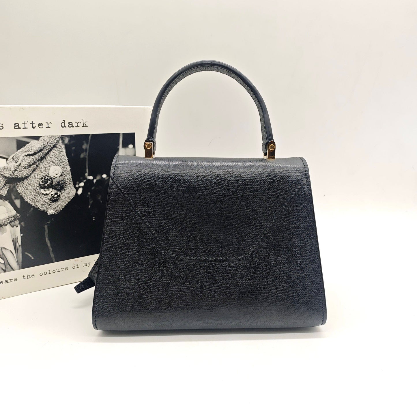 Valextra - Iside Mini - Millepunte grained calfskin leather - Black - (Mini)