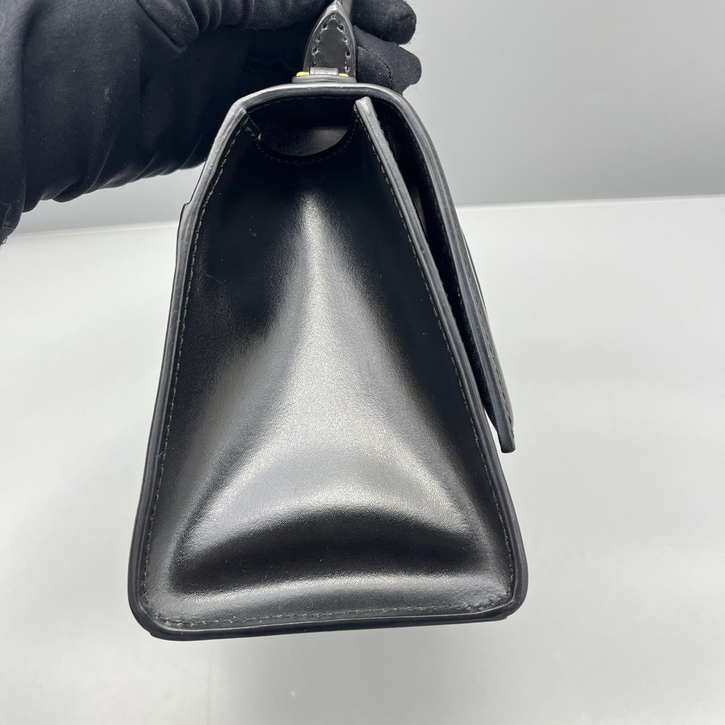 Balenciaga - Hourglass Small Top Handle Bag - Smooth leather - Black - (Small)