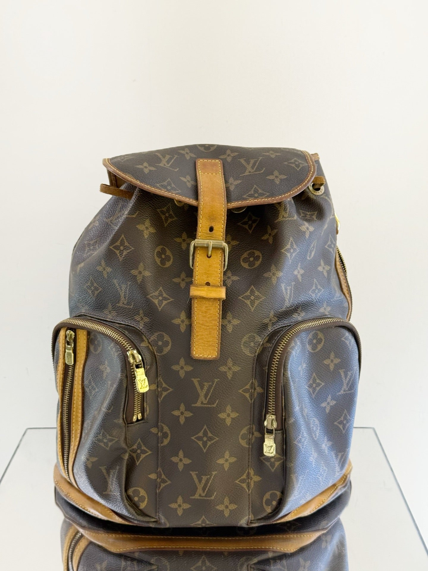 Louis Vuitton - Bosphore Backpack - Monogram canvas with Vachetta leather trim - Brown - (medium)