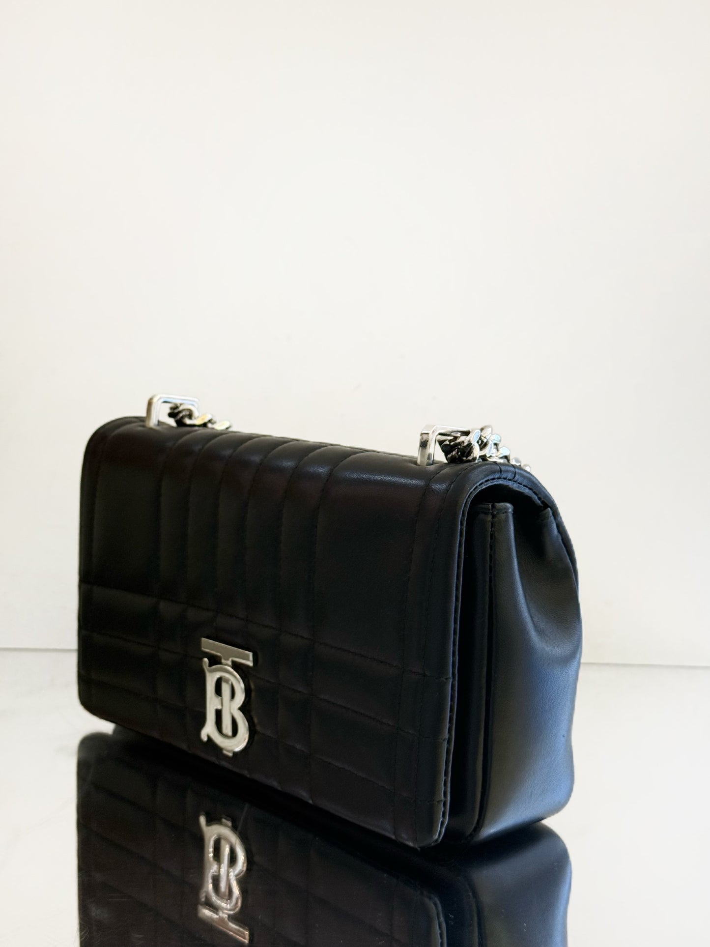 Burberry - Small Lola Bag - Lambskin leather - Black - (Small)