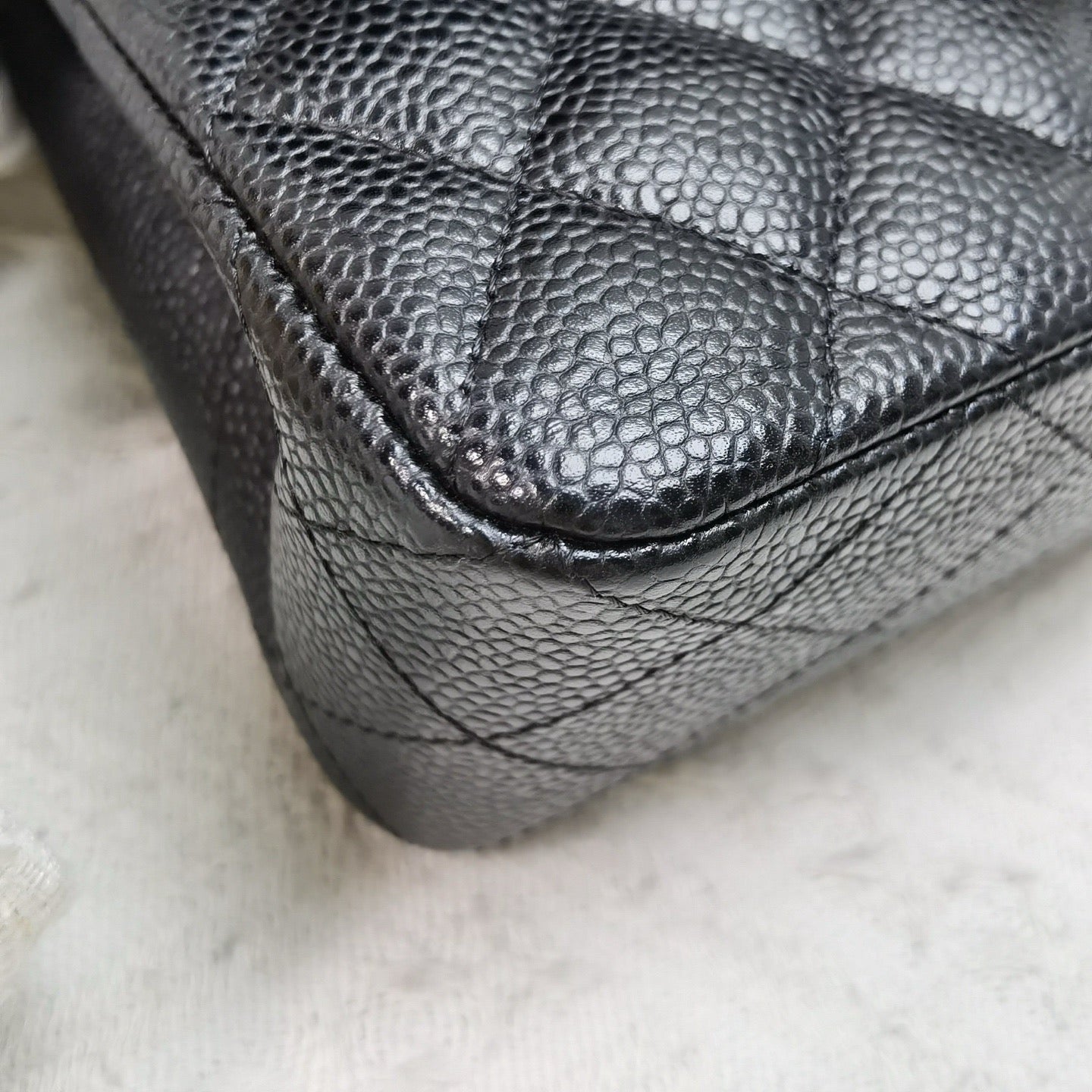 Chanel - Classic Flap Bag - Caviar leather - Black - (Small)