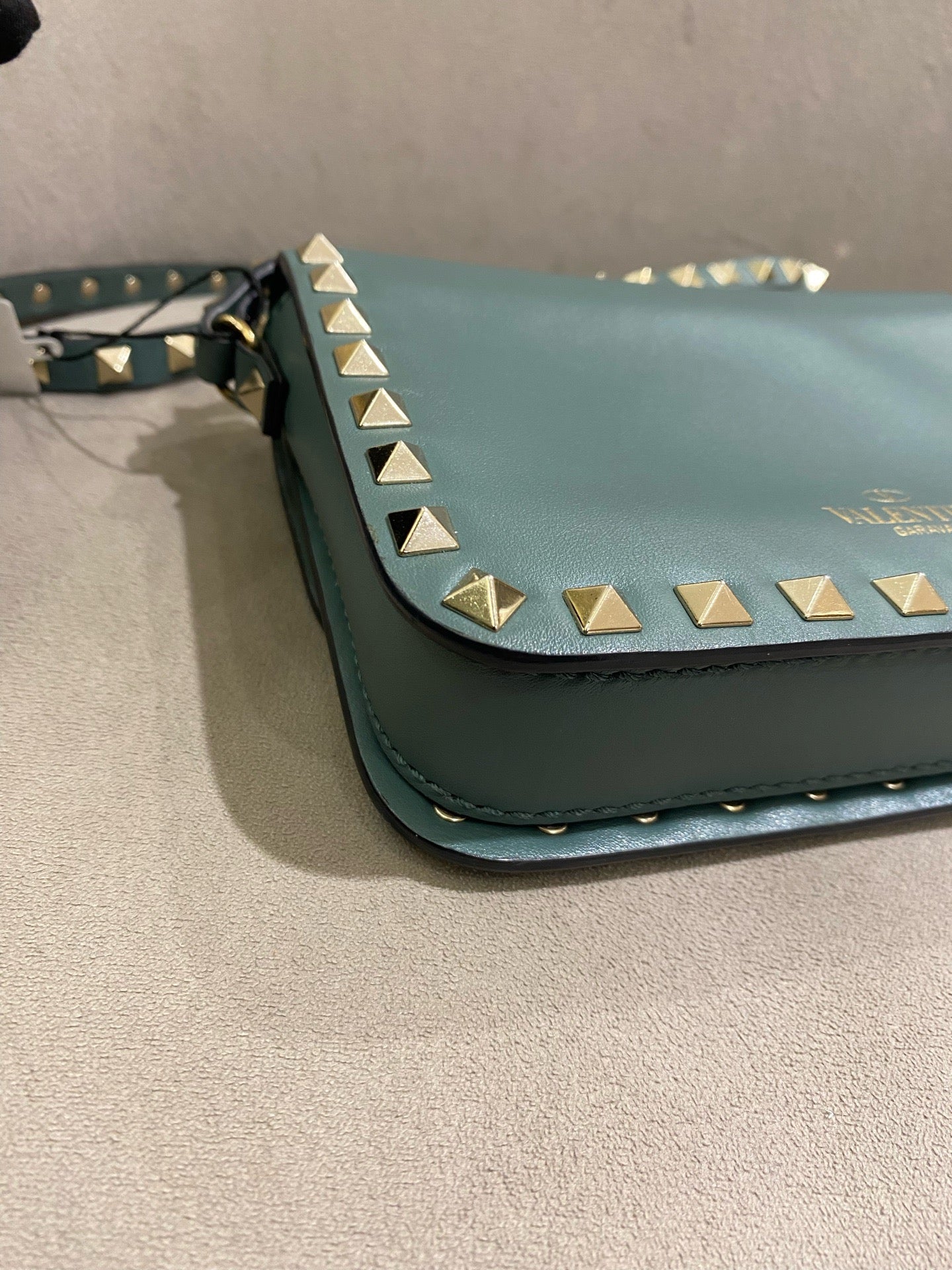 Valentino - Rockstud Mini Crossbody Bag - Leather - Sky Blue - (mini)