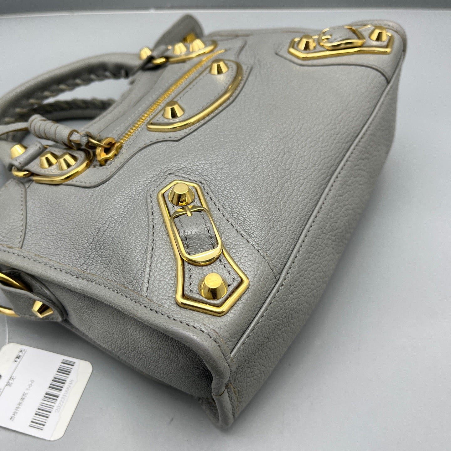 Balenciaga - Mini City - Grained leather - Grey - (mini)