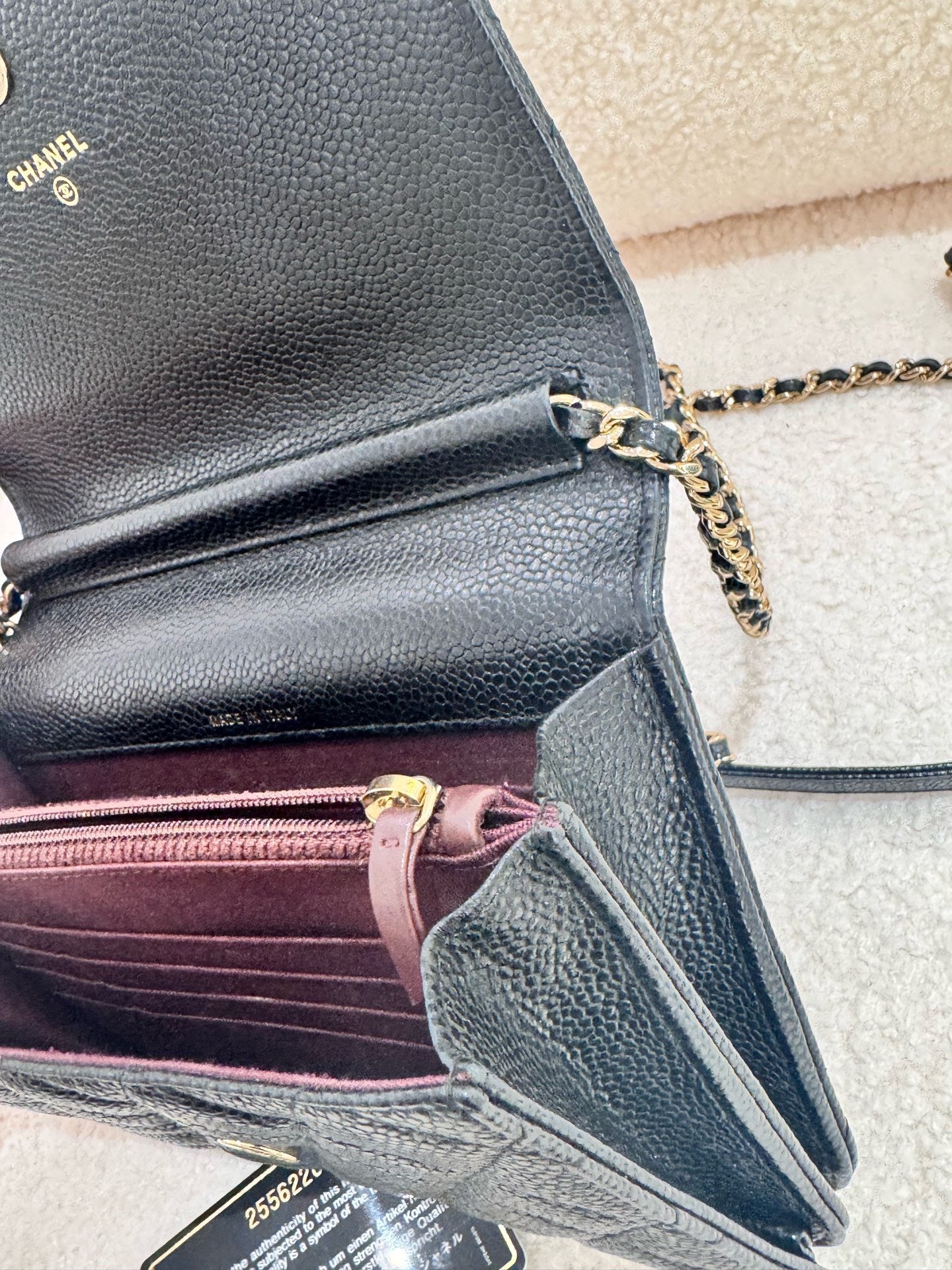 Chanel - Wallet on Chain (WOC) - Caviar leather - Black - (mini)