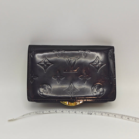 Louis Vuitton - Compact Snap Wallet - Patent leather - Burgundy - (small)