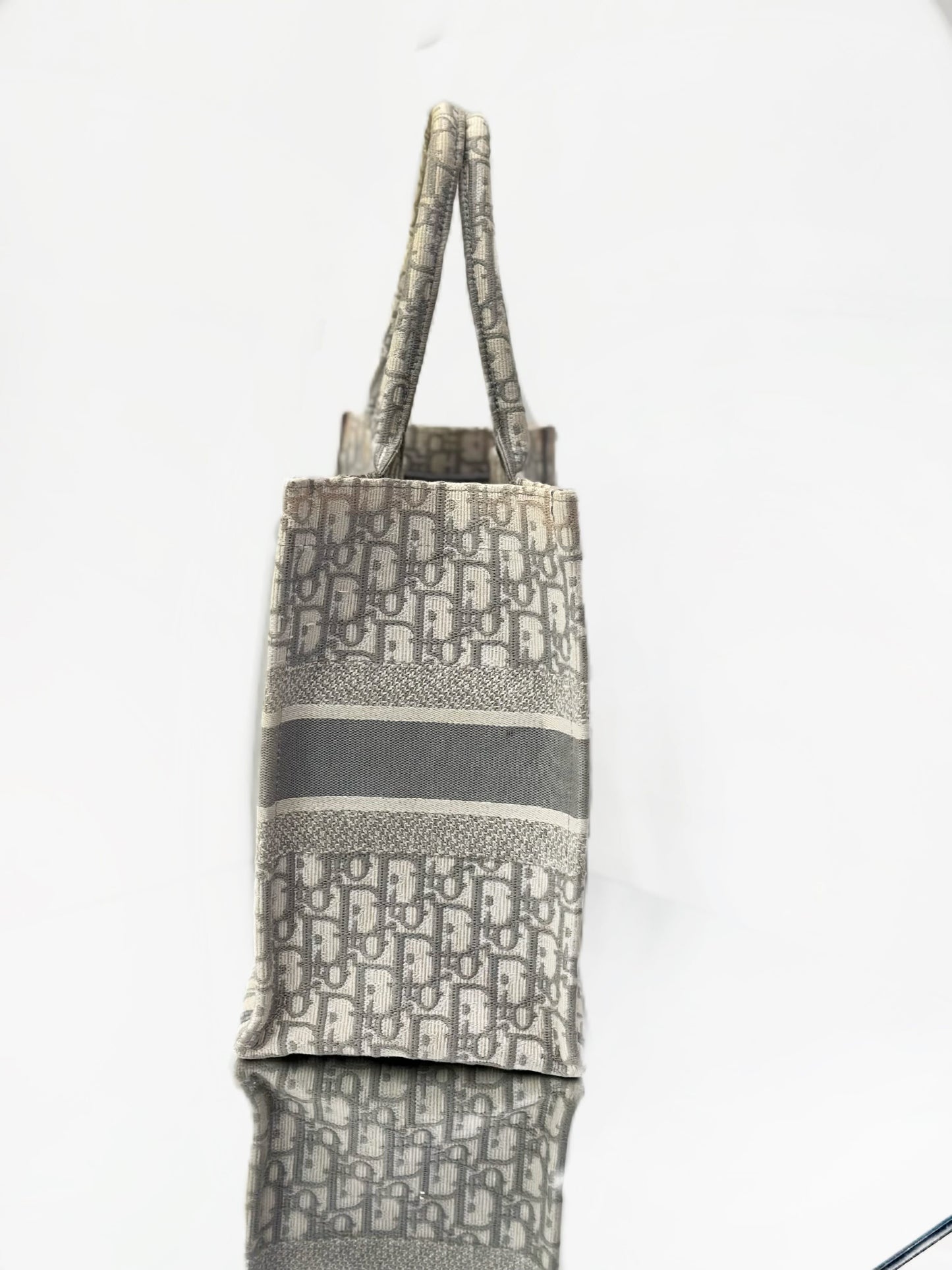 Dior - Book Tote - Oblique Jacquard Canvas - Grey - (medium)