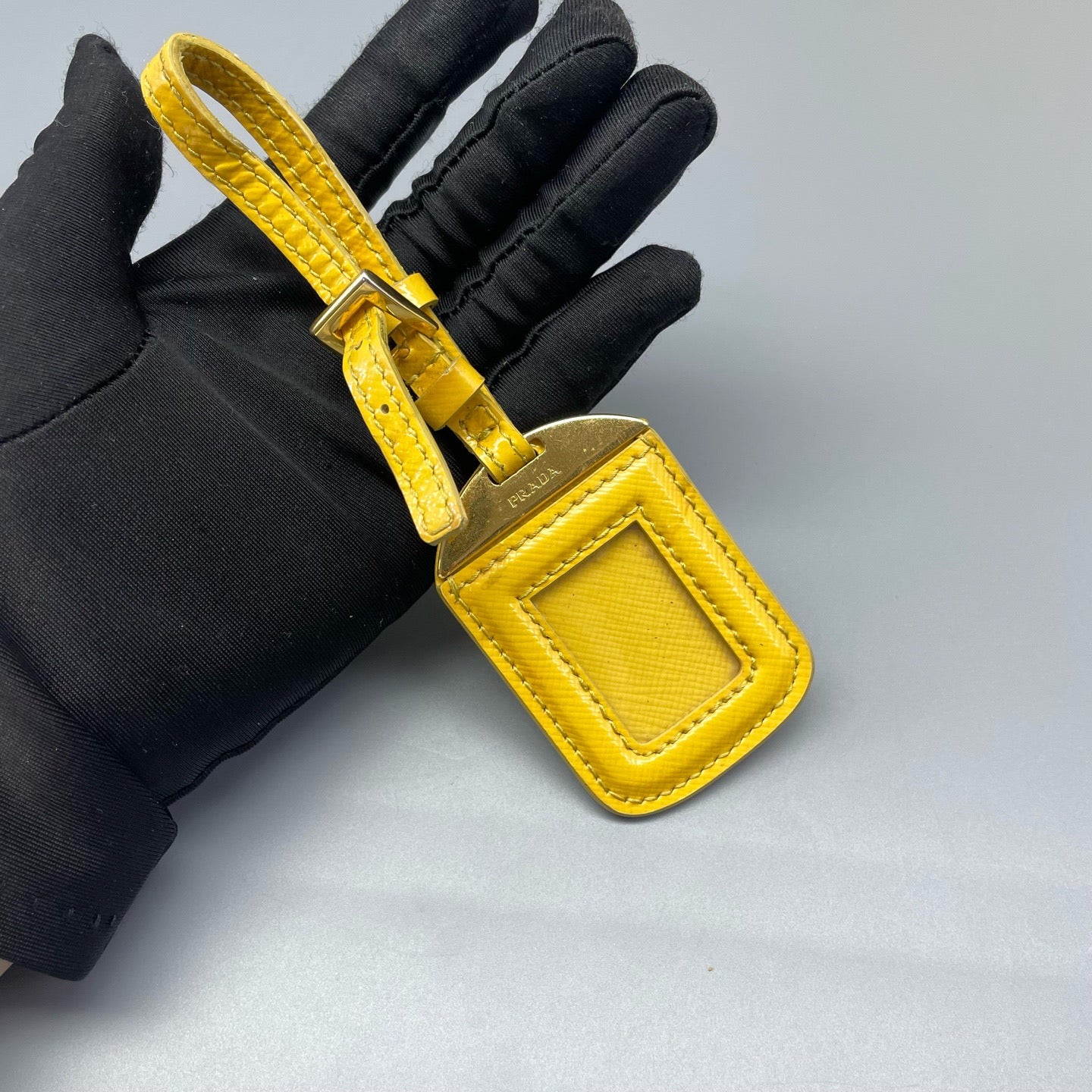 Prada - Saffiano Lux Dome Tote - Saffiano leather - Yellow - (medium)