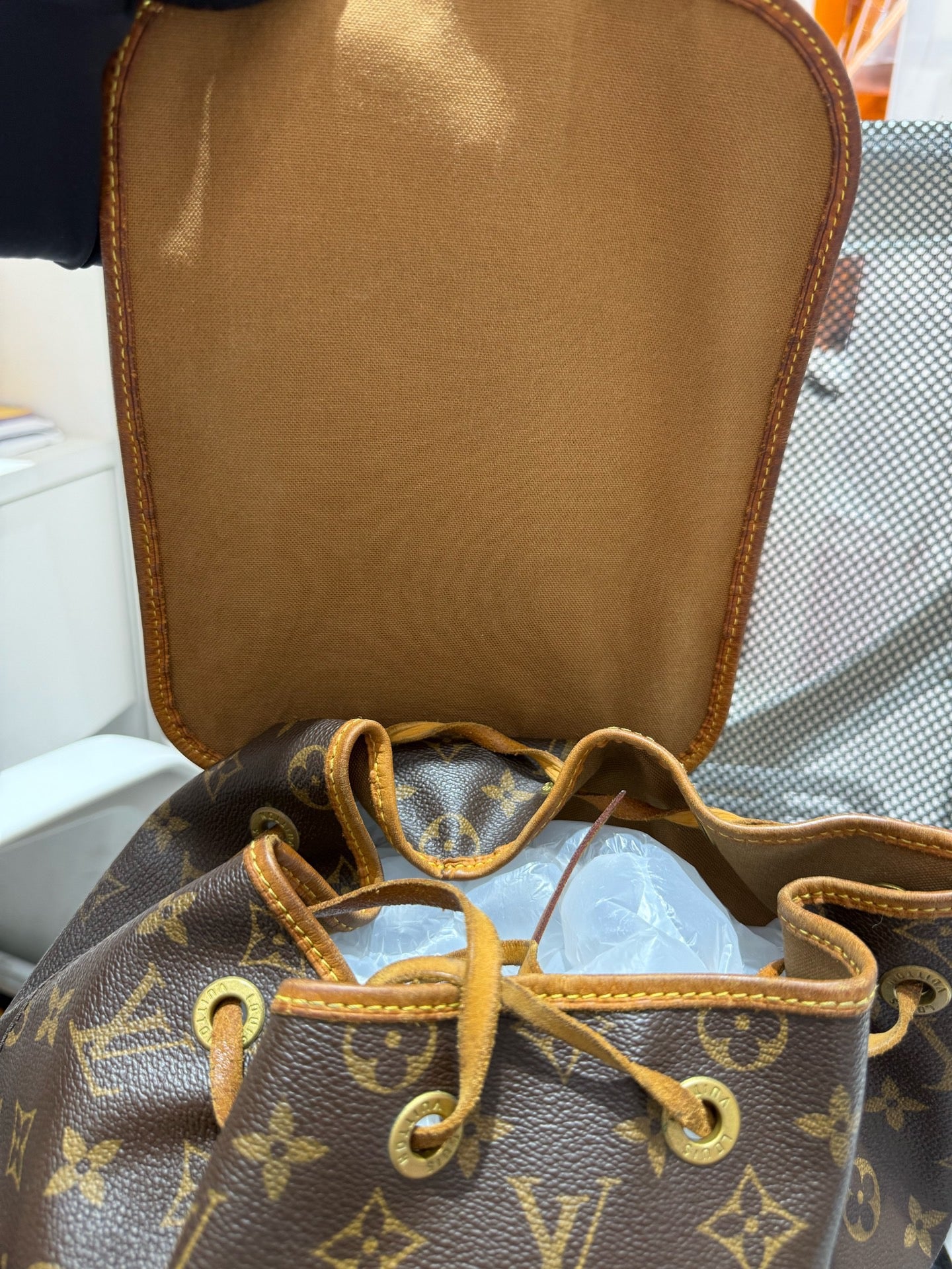 Louis Vuitton - Bosphore Backpack - Monogram canvas with Vachetta leather trim - Brown - (medium)