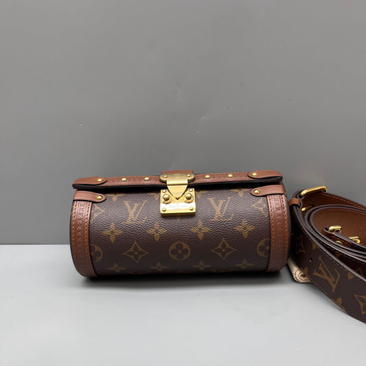 Louis Vuitton - Papillon Trunk - Monogram coated canvas with natural cowhide leather trim and gold-tone hardware - Brown - (mini)