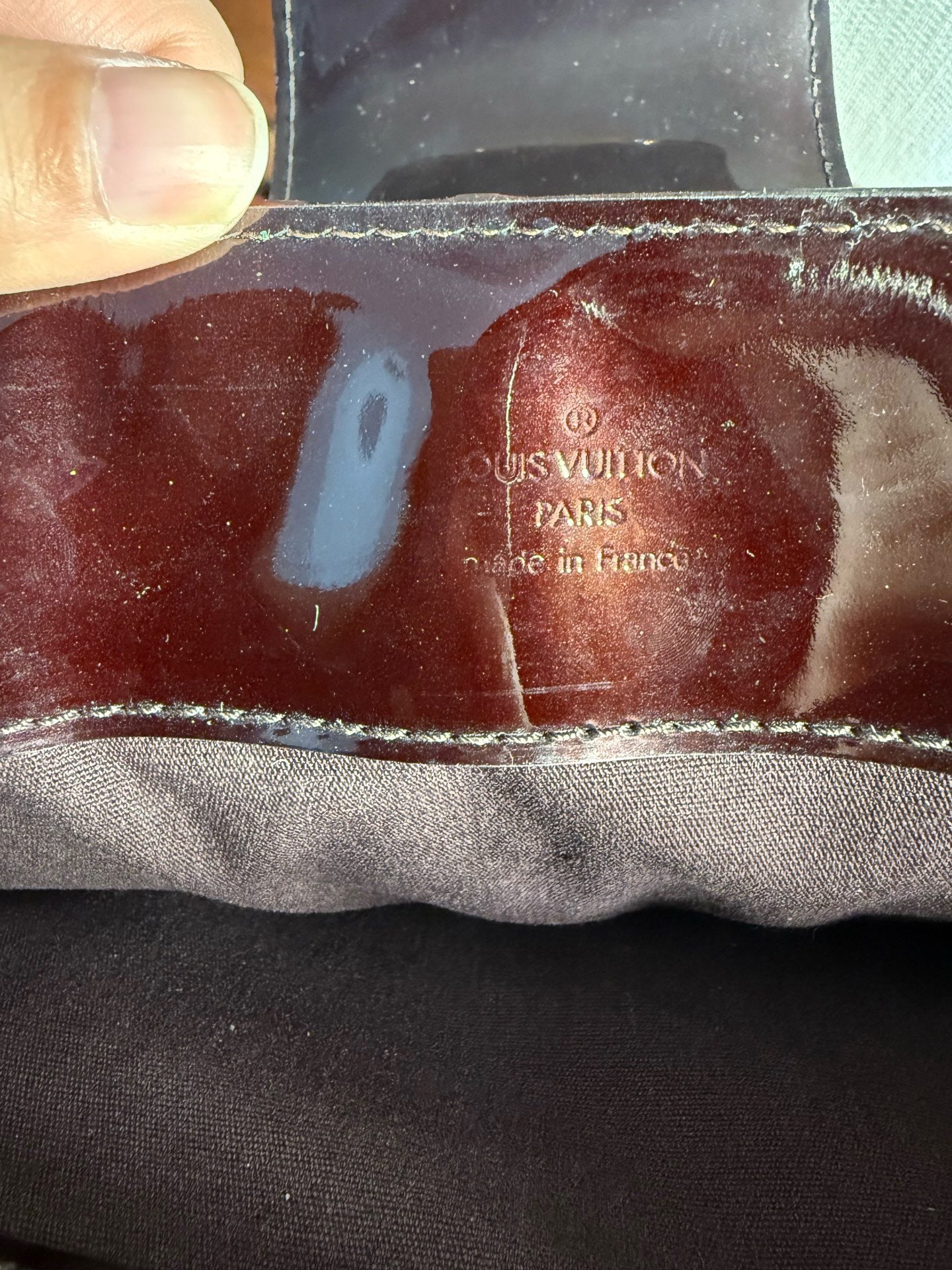 Louis Vuitton - Melrose Avenue - Patent leather - Burgundy - (Medium)