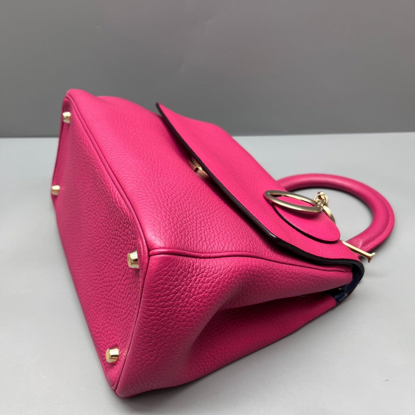 Dior - Be Dior - Grained leather - Rose Pink with Navy Interior - (medium)