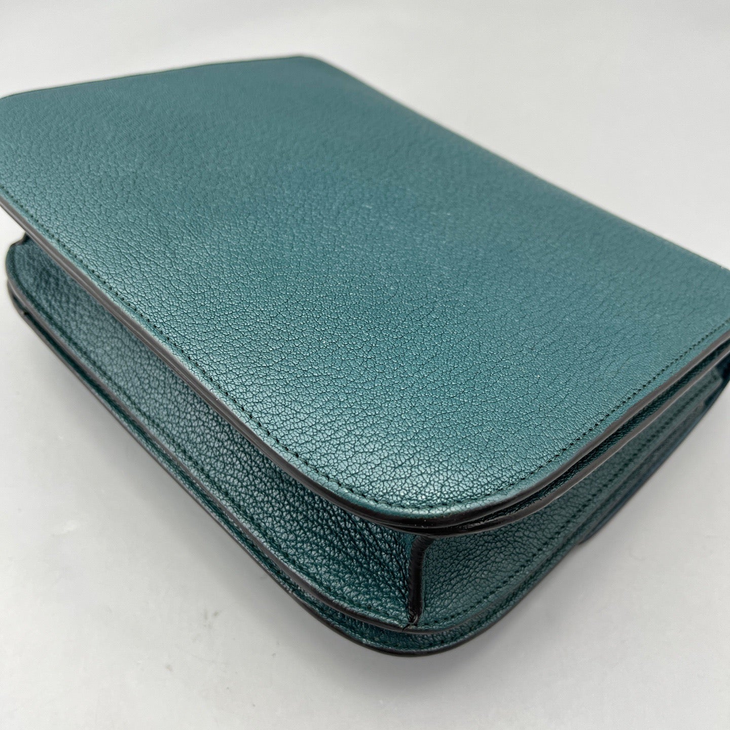 Celine - Box Medium - Grained calfskin leather - Green - (Medium)