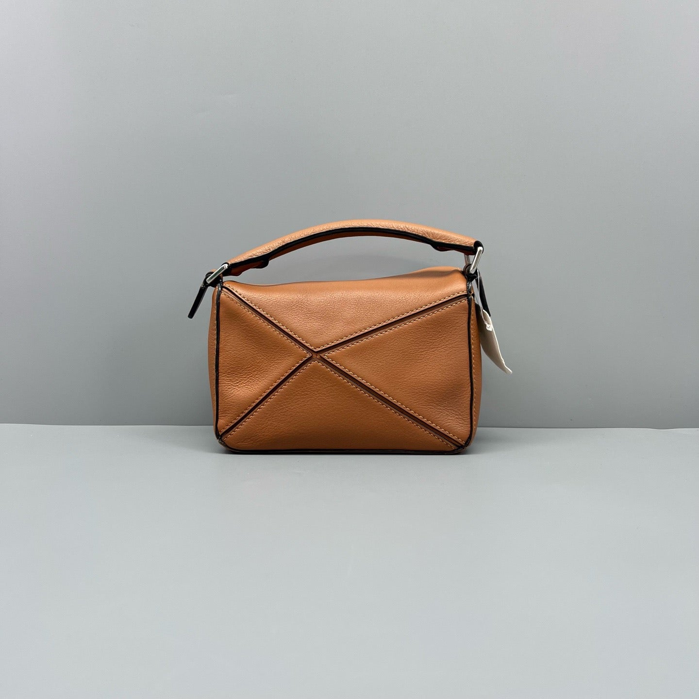 Loewe - Puzzle Mini - Pebbled calfskin leather - Caramel - (mini)