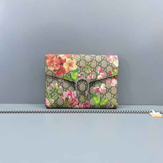 Gucci - Dionysus Wallet on Chain (WOC) - GG Supreme canvas and leather - Multicolour - (mini)