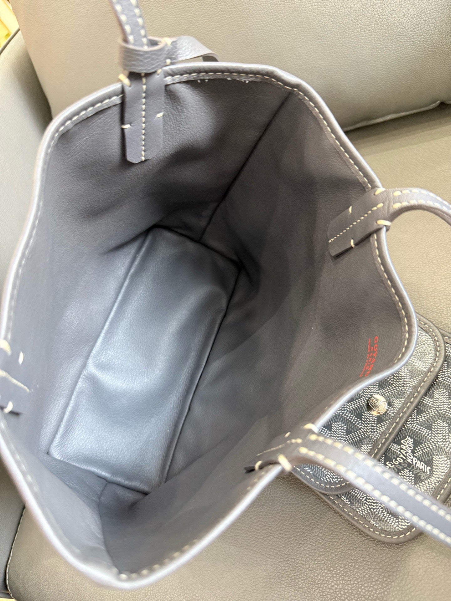 Goyard - Anjou Reversible Tote - Goyardine canvas and leather - Grey - (mini)