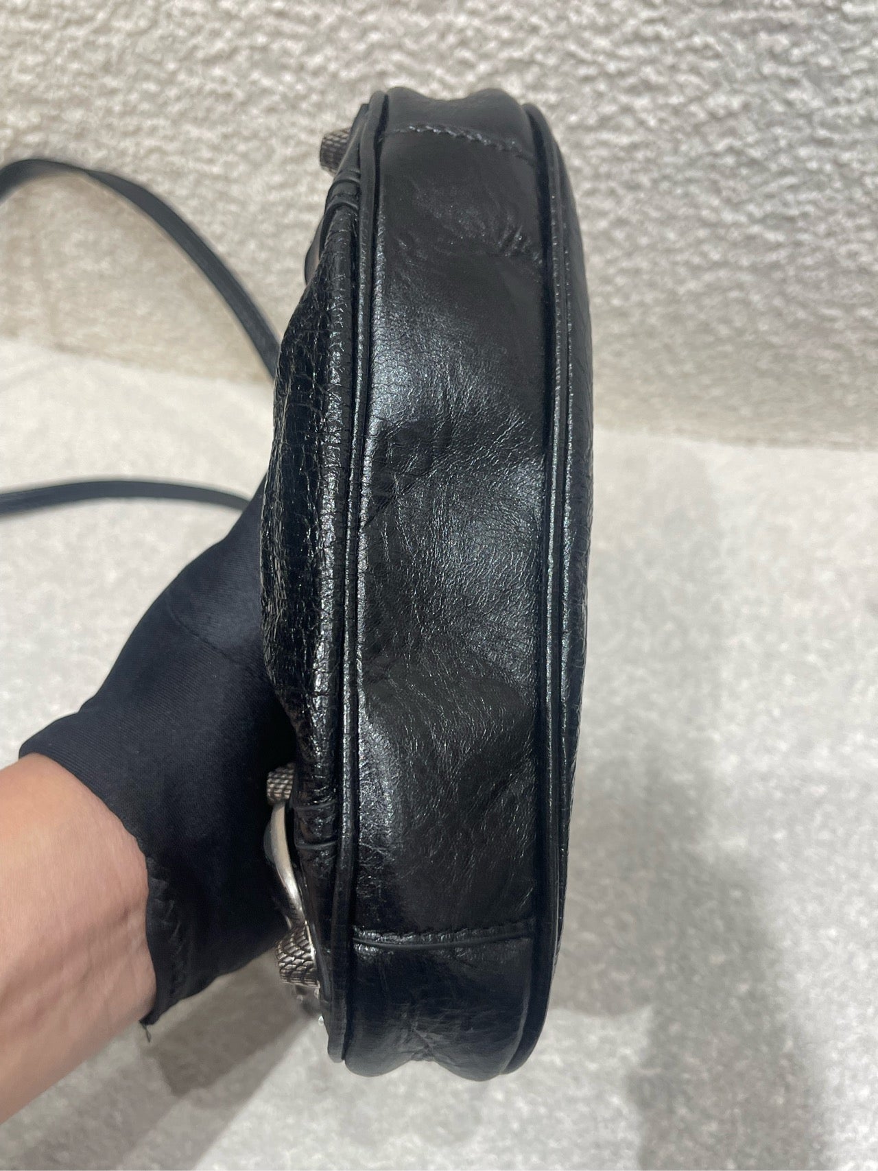 Balenciaga - Le Cagole Mini Shoulder Bag - Calfskin leather - Black - (mini)