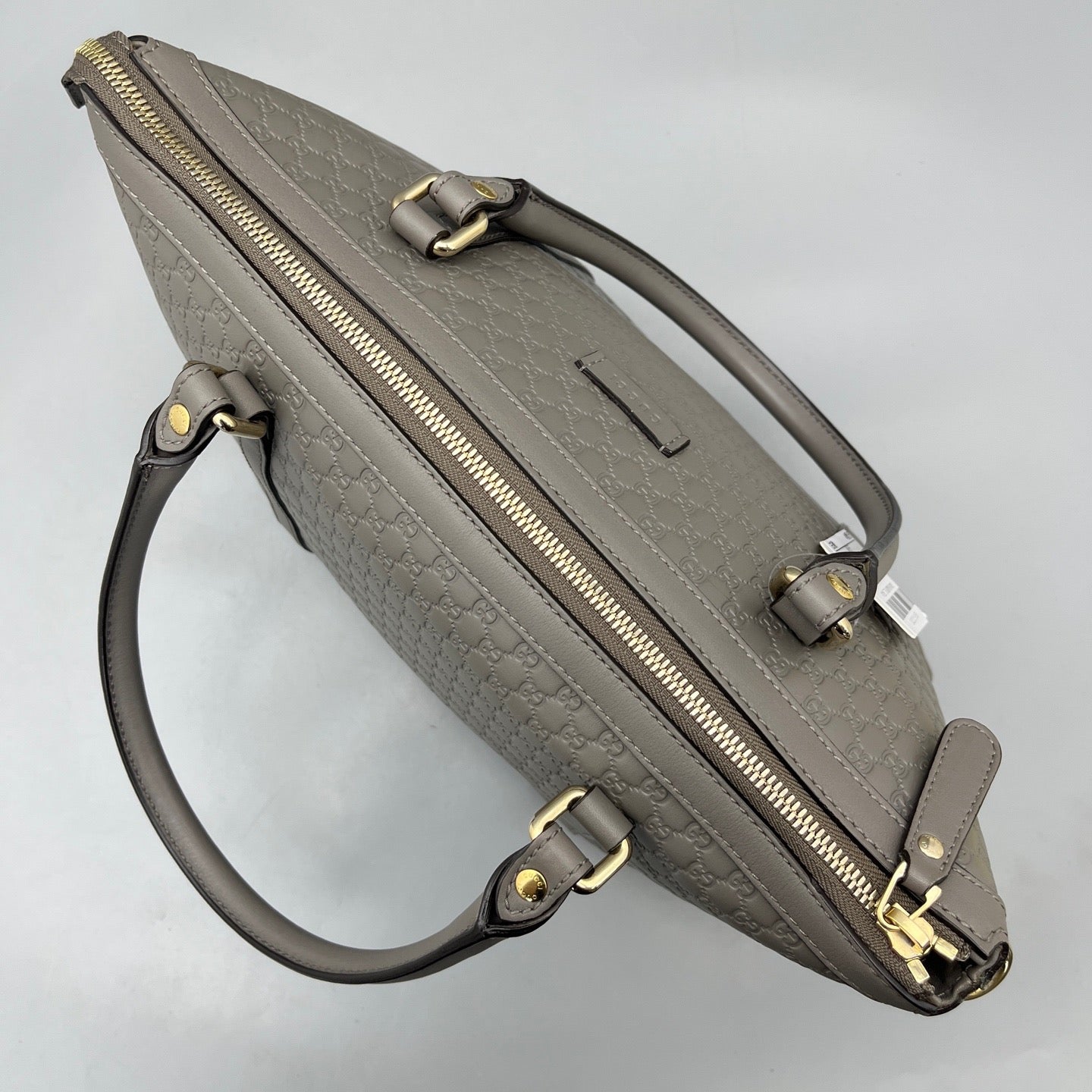 Gucci - Microguccissima Boston Bag - Leather - Grey - (medium)