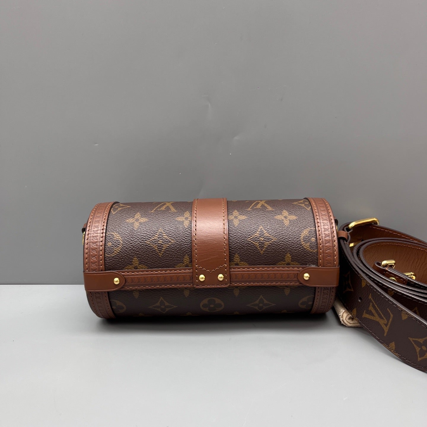 Louis Vuitton - Papillon Trunk - Monogram coated canvas with natural cowhide leather trim and gold-tone hardware - Brown - (mini)